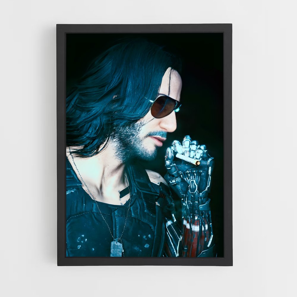 Poster Cyberstar – affiche Cyberpunk (vue 2)